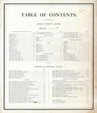 Table of Contents, Bond County 1875